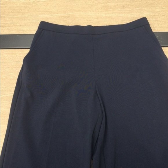 Navy Blue Stretch Pants - Petite Size 10 - Picture 5 of 7